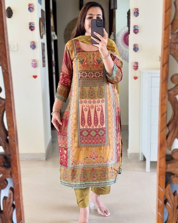 Digital Printed Fully Readymade Glass Work 3 Piece Set