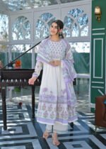Anarkali with Fully Cotton and readymade 3 piece set - Image 7
