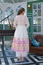 Anarkali with Fully Cotton and readymade 3 piece set - Image 3