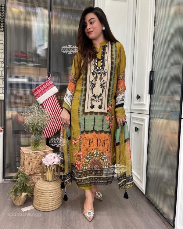 Digital Printed Fully Readymade Glass Work 3 Piece Set